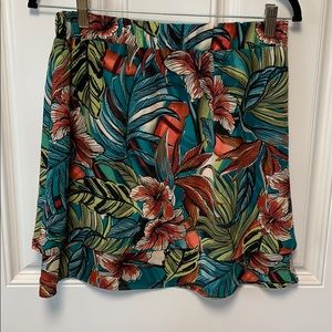 Floral print skirt
